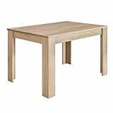 amuéblate online - Mesa de Comedor Extensible de salón o Cocina, Acabado en Roble Canadian, Modelo Noia, Medidas: 140-190 cm (Largo) x 90 cm (Ancho) x 78 cm (Alto)