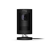 Ring Stick Up Cam Elite - Cámara de seguridad HD, comunicación bidireccional, compatible con Alexa, color negro