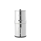 Big Berkey BB9-2 - Sistema de Filtro de Agua de Acero Inoxidable Alimentado por Gravedad de 2.25 galones con 2 auténticos Elementos Berkey Negros BB9-2 filtros