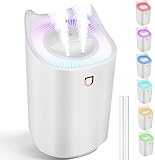 Kihhvlo Humidificador de Silencioso para Bebes, 3L 24 Horas Habitacion Vapor Humificadores, 2 Boquillas y 3 Modos para Dormitorio Oficina (Blanco)