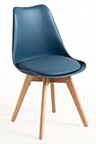 Regalos Miguel - Packs Sillas Comedor - Pack 4 Sillas Synk Basic - Azul Petróleo