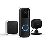 Blink Videotimbre (Video Doorbell)+Sync Module 2+ Blink Mini | Cámara de seguridad inteligente, Audio bidireccional, vídeo HD, gran autonomía, detección de movimiento, notificaciones de la app (negro)