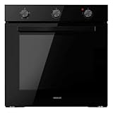 Cecotec Horno Integrable Bolero Hexa C136000 Glass Black Time A 2800 W, 77 L de capacidad, 4 Funciones, Timer, Limpieza de Vapor, Cocción de Vapor, Clase Energética A, Luz interior