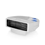Orbegozo FH 5008, calefactor eléctrico bajo consumo, 2000 W, 2 niveles de calor, termostato regulable, posición ventilador, sistema de protección contra sobrecalentamiento, color blanco