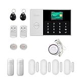 Sistema de Alarma WiFi+gsm GPRS App Control Remoto Hogar/Oficina/Fábrica Sistema De Alarma De Seguridad Antirrobo Inalámbrico Tasa Cero de Falsos positivos (Color : GT-013-GSM-PG105-B.)