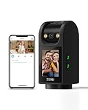 ZOSI 4MP Cámara Vigilancia WiFi Interior con Pantalla de 2,8 Pulgadas, 2,4G/5G PT Cámara Seguridad, 360 ° Vista para Bebé/Mascota, AI Detección y Seguimiento Automático, Audio Bidireccional, C520M