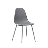 KLAST Silla de Comedor en Polipropileno Gris