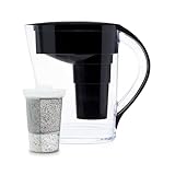 Santevia MINA - Jarra de filtro de agua mineral alcalina | Sistema de filtración de agua | Filtro de cloro y plomo | Jarra purificadora de agua | Jarra de filtración de agua para el hogar | Filtro de