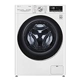 LG Electronics Secador de lavado con AI DD, 9 kg, lavado 6 kg, secado 1400 rpm, Turbo Wash 360°, función Wi-Fi, color blanco