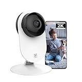 YI Pro 2K Camara Vigilancia WiFi Interior 2.4GHz, IP Camara Vigilancia Bebe/Mascotas con Visión Nocturna, Detección de Movimiento, Notificación en Tiempo Real, Compatible Alexa