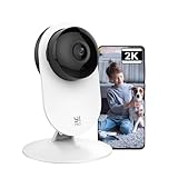 YI Pro 2K Camara Vigilancia WiFi Interior 2.4GHz, IP Camara Vigilancia Bebe/Mascotas con Visión Nocturna, Detección de Movimiento, Notificación en Tiempo Real, SD y Nube, Compatible Alexa & Google