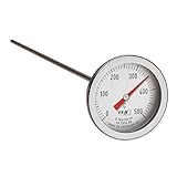 TFA Dostmann Termómetro profesional para horno 14.1035.60, de acero inoxidable, con sensor de temperatura largo (30 cm), como pieza de recambio/reequipamiento para horno de pizza, horno de leña, horno