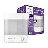 Philips Avent SCF291/00 Esterilizador De Botellas Eléctrico A Vapor Para Hasta 6 Biberones, Tetinas Y Accesorios, Diseño Modular, Color Blanco