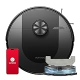 Ultenic Robot vacuums- Aspiradora Automática con Mapeo Láser Silencioso para Suelos Duros, Alfombras - Incluye Cepillo Lateral y Base de Carga