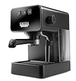 Gaggia Cafetera manual estilo espresso y máquina de capuchino con espumador de leche, color negro piedra