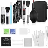 49 en 1 Kits Limpieza Cámara Reflex Profesional para Cámaras Réflex y Lente Optica Cámaras Digitales DSLR, Carcasa Impermeable Negra