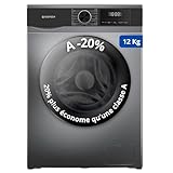 Lavadora frontal GEDTECH GLL121400DG – 12 Kg – 1400 RPM – 16 programas – Eco – Intensivo – Rápido – Muy bajo conso – Clase A-20%
