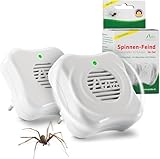 GARDIGO® 2x Repelentes para Arañas por Ultrasonidos | Antitelarañas, Ahuyentador de Arañas de Interior | 25 m² - 27 kHz | Antiarañas, Repelente Ultrasónico de Plagas, Repelente Ultrasónico para Arañas