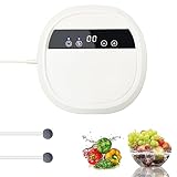 Generador de Ozono para agua y aire, Purificador de aire de iones negativos, Purificador de ozono para limpiar frutas, verduras y carnes, eliminar olores para hogar y coche con 12V adaptador