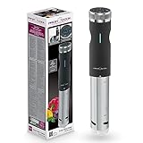 ProfiCook® Sous Vide Stick función mantener caliente y descongelar, sous vide hasta 90°C, pinza de montaje para olla de cocción lenta. Pantalla táctil, carcasa de acero inoxidable, PC- SV 1126