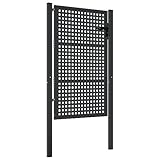 vidaXL Puerta de jardín Acero Gris Antracita 105x200 cm