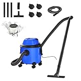 Huini Aspirador en seco y húmedo, 16 kpa, potente aspiradora, 800 W, aspiradora con 4 ruedas, función 3 en 1, aspiradora para alfombra/pelo de animales
