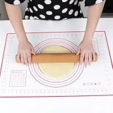 CHEFZOCO Tapete de Silicona para Amasar, Tapete de repostería Antiadherente, Alfombrilla Hornear Reutilizable, Baking Mat para Repostería, Apto para Hornear, Pastelería, Fácil de Limpiar, 40 x 30 cm