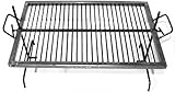 Parrilla argentina de lujo - Parrilla Argentina - Barbacoa Parrilla Asado. Parrilla flotante de hierro con patas ajustables. Sor pampa grill (24 x 16 pulgadas)