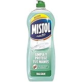 Mistol - Detergente Lavavajillas Líquido a Mano con Aloe Vera y Vitamina E: Cuidado Extra para tus Manos y Potente Contra Manchas Difíciles, 650 ml