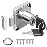 Litensh Cam Lock 22mm, cerradura de seguridad para gabinete con llave, cerradura de armario diferente para muebles, gabinete, buzón (1)