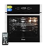 KKT KOLBE EB8313HC - Horno empotrable (60 cm, 70 L, 2,8 kW, función de pizza, parrilla, recirculación, aire caliente, temporizador automático, aplicación WiFi inteligente, WiFi)