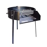ESTUFAS GARCIA Barbacoa Redonda 60 CM Chapa con Soporte para Paella