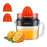 Taurus Citrus Glass Exprimidor, Rotación de Doble Sentido, 30 W, 1 Liter, 0 Decibelios, Plástico, Multicolor