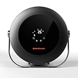 Spider Farmer Calefactor de 540 W, regulación inteligente de la temperatura, ahorro de energía, silencioso, 4 modos y temporizador de 24 horas, calefacción de 10 PTC y tubo de ventilación, adecuado
