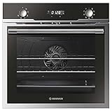 Hoover H-OVEN 500 - HOZ5870IN - Horno pirolítico, 70 litros, 3 resistencias, Temporizador, 9 funciones, Ventilador de enfriamiento, A, Inox y Negro