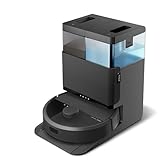 iRobot Roomba Plus 405 Combo con Base AutoWash multifunción y autolimpiable, lavado y secado mopas DualClean elevables, ClearView LiDAR, 75 días de autovaciado, doble fregado con SmartScrub, App,Negro