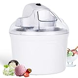 Vpcok Direct Maquina Hacer Helados 1,49L Máquina para Hacer Helados Maquina de Helados Profesional Sorbete y Yogur Congela en 30 Minutos, Maquina Helados Soft