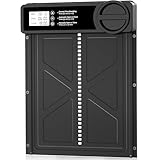 INNOLAND Puerta Gallinero Automatica Grande con Pantalla LCD, Puerta Automática Gallinero con Función Manual y Temporizador | Aluminio | Anti-atrapamiento, Puerta Gallinero Alimentada por Batería