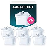 AQUAEFFECT MAX+ Cartuchos de Filtro de Agua (6) - Compatible con las Jarras Ovaladas Brita ®