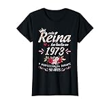 Nacido En 1973 50 Años Cumpleaños Mujer Regalo Hecho En 1973 Camiseta