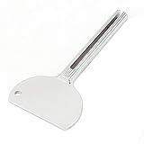 sourcing map Acero Inoxidable Pasta de Dientes Exprimidor De Tubo Tono De Plata para Cuarto de baño
