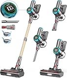ZCAISH 45Kpa/550W/60Mins Aspiradora sin Cable, Aspiradora Escoba sin Cable de con Pantalla LED, Sistema de Aroma, Aspirador Autocargable Antienredos Adecuado para Suelos/Alfombras/Pelo de Animales