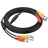 Cocar 16FT 5M All-in-One BNC Vídeo Extensión Cable con Conector CC Alimentación para Cámaras de Seguridad Inicio de Vigilancia CCTV Circuito Cerrado de TV del Sistema