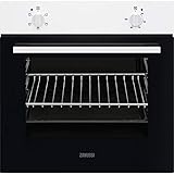 Zanussi ZOHNB0W1 Horno Multifunción, 5 funciones, Grill Integrado, Mandos Fijos, Blanco, Clase A, 56 Litros