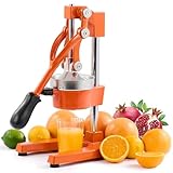 CO-Z Exprimidor Manual de Fruta Exprimidor de Zumo a Mano Prensa a Mano para Naranja Granada Limón Multifuncional de Acero Inoxidable