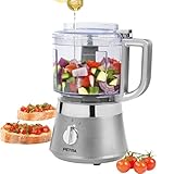 Petra PT5114VDEEU7 Procesador De Alimentos Compacto, Robot De Cocina Duradero, Fácil De Limpiar 500 ml, Picador, 2 Velocidades, Hojillas De Acero Inoxidable, Sin BPA, Desmontar Con Facilidad, 400 W