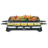 Tefal Gourmet 10 INOX&Design Parrilla de Contacto, 1350 W, Negro, Acero Inoxidable