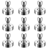 BTLIN Chinchetas Magnéticas Extra Potentes, Grandes Imanes de Nevera para Cocina, Nevera, Pizarra Blanca, Tablón de Anuncios, Oficina (18x22 mm), 9 Piezas