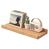 TREOAKWIS Estantes de Pared, 30cm Estante Pared Flotantes de Madera de Roble, Decoración, Marcos de Fotos, Adornos, La Sala de Estar, La Habitación de Los Niños, Dormitorio, Baño, Oficina (Natural)