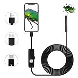 QiCheng&LYS Cámara de inspección inalámbrica, endoscopio WiFi Impermeable 1200P cámara Serpentina de Alta definición, Adecuada para teléfonos Inteligentes Android e tabletas (1m)